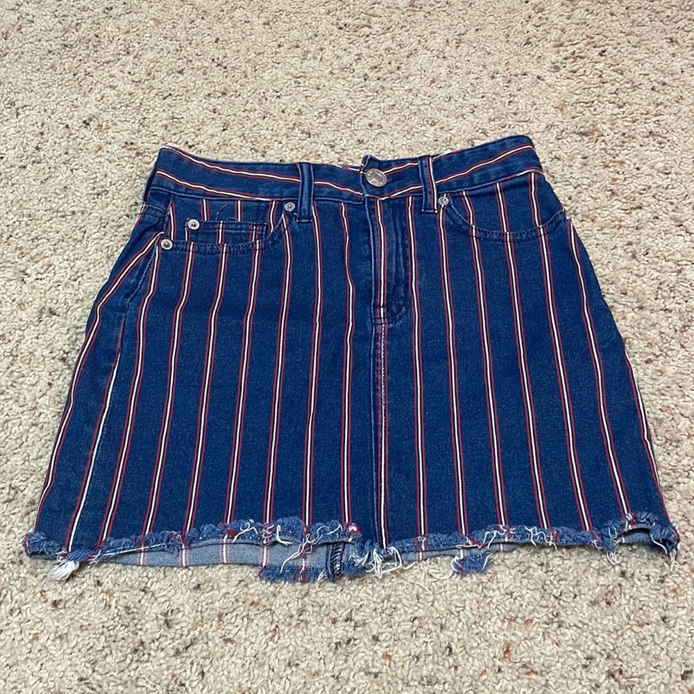 Navy blue with red and with stripes american eagle